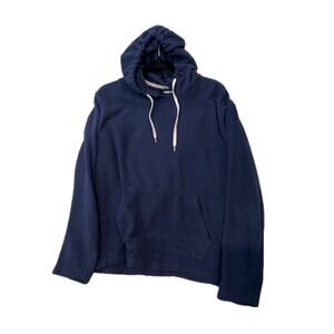 Lands End Navy Blue Hoodie Mens M